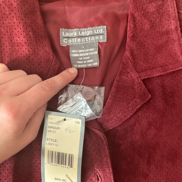 Red Leather Jacket - Picture 4 of 5